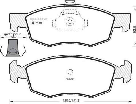 MGA 704 - Гальмівні колодки, дискові гальма autozip.com.ua