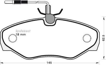 DJ Parts BP2638 - Гальмівні колодки, дискові гальма autozip.com.ua