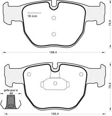 MGA 718 - Гальмівні колодки, дискові гальма autozip.com.ua