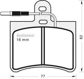 MGA 71 - Гальмівні колодки, дискові гальма autozip.com.ua