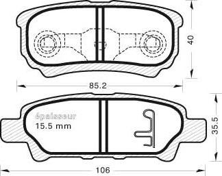 MGA 789 - Гальмівні колодки, дискові гальма autozip.com.ua