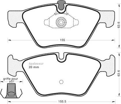 MGA 737 - Гальмівні колодки, дискові гальма autozip.com.ua