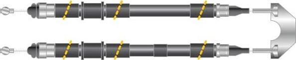 MGA CF5967 - Трос, гальмівна система autozip.com.ua