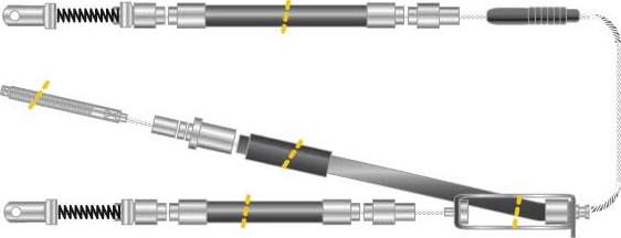 MGA CF5276 - Трос, гальмівна система autozip.com.ua