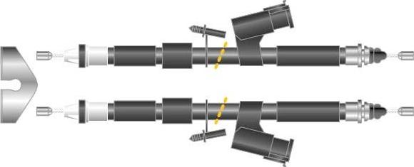 MGA CF6283 - Трос, гальмівна система autozip.com.ua