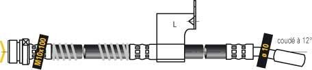MGA F6881 - Гальмівний шланг autozip.com.ua