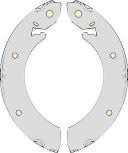 MGA K543452 - Комплект гальм, барабанний механізм autozip.com.ua