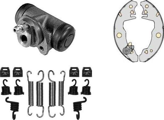MGA K560637 - Комплект гальм, барабанний механізм autozip.com.ua