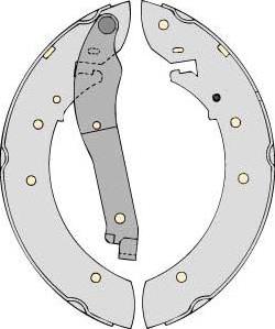 MGA K562768 - Комплект гальм, барабанний механізм autozip.com.ua