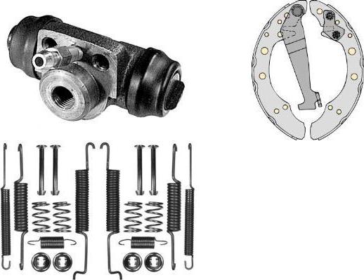 MGA K586599 - Комплект гальм, барабанний механізм autozip.com.ua