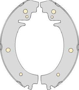 MGA K537150 - Комплект гальм, барабанний механізм autozip.com.ua