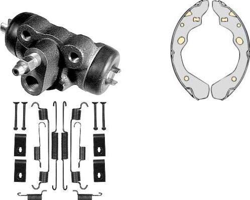 MGA K650316 - Комплект гальм, барабанний механізм autozip.com.ua