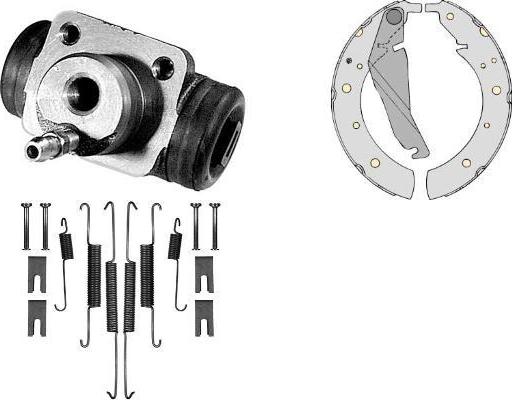 MGA K634541 - Комплект гальм, барабанний механізм autozip.com.ua