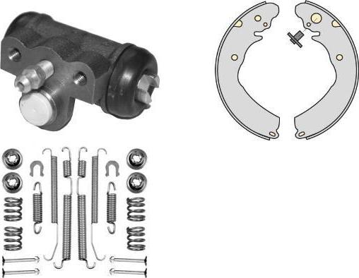 MGA K742967 - Комплект гальм, барабанний механізм autozip.com.ua