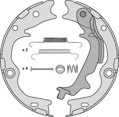MGA M916R - Комплект гальм, ручник, парковка autozip.com.ua