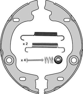 MGA M923R - Комплект гальм, ручник, парковка autozip.com.ua