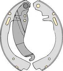MGA M576 - Комплект гальм, барабанний механізм autozip.com.ua