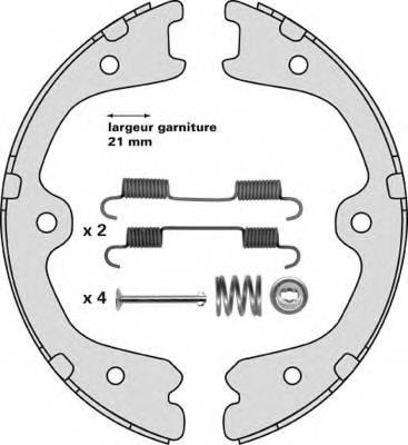 MGA M891R - Комплект гальм, ручник, парковка autozip.com.ua