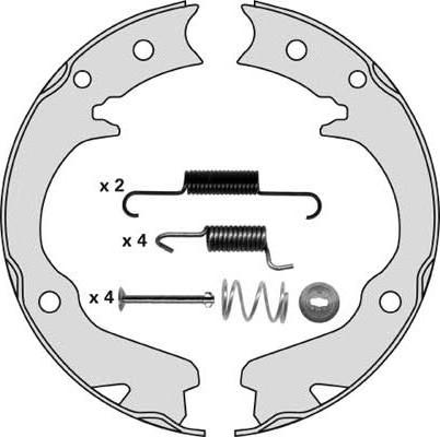 MGA M859R - Комплект гальм, ручник, парковка autozip.com.ua