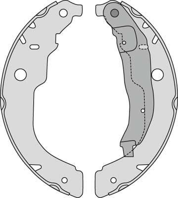 MGA M866 - Комплект гальм, барабанний механізм autozip.com.ua