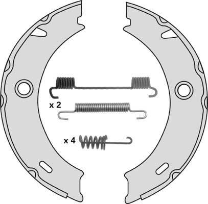 MGA M805R - Комплект гальм, ручник, парковка autozip.com.ua