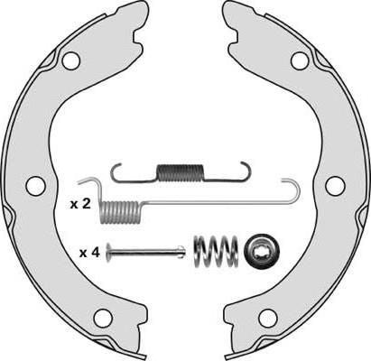 MGA M839R - Комплект гальм, ручник, парковка autozip.com.ua