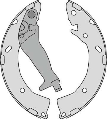 MGA M833 - Комплект гальм, барабанний механізм autozip.com.ua