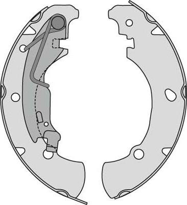 MGA M822 - Комплект гальм, барабанний механізм autozip.com.ua
