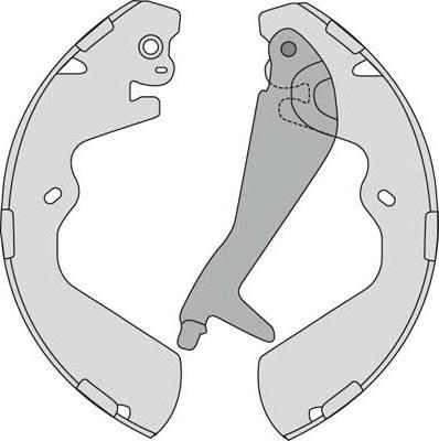 MGA M796 - Комплект гальм, барабанний механізм autozip.com.ua