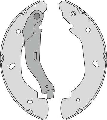 MGA M790 - Комплект гальм, барабанний механізм autozip.com.ua