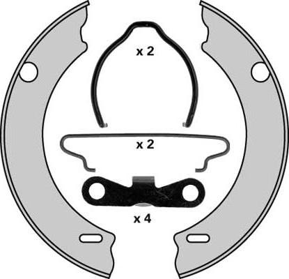 MGA M746R - Комплект гальм, ручник, парковка autozip.com.ua