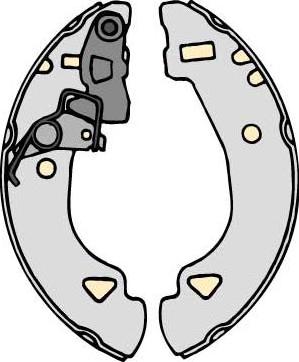 MGA M727 - Комплект гальм, барабанний механізм autozip.com.ua