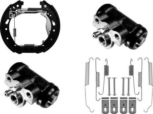 MGA PM912337 - Комплект гальм, барабанний механізм autozip.com.ua