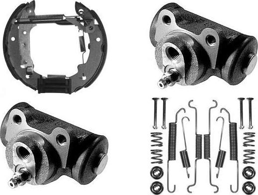 MGA PM515908 - Комплект гальм, барабанний механізм autozip.com.ua