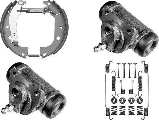 MGA PM635119 - Комплект гальм, барабанний механізм autozip.com.ua