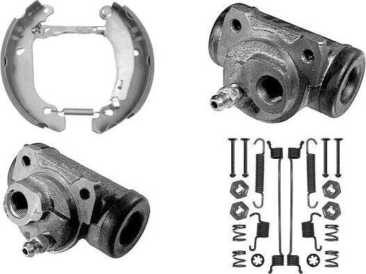 MGA PM631669 - Комплект гальм, барабанний механізм autozip.com.ua