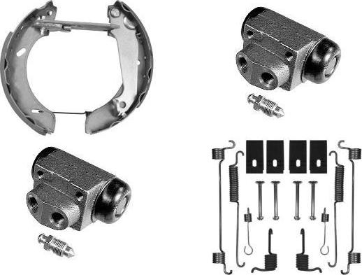 MGA PM675466 - Комплект гальм, барабанний механізм autozip.com.ua