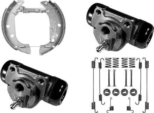 MGA PM755790 - Комплект гальм, барабанний механізм autozip.com.ua