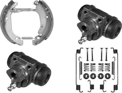 MGA PM763689 - Комплект гальм, барабанний механізм autozip.com.ua