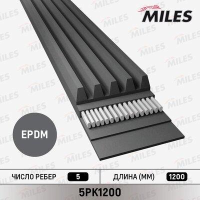 Miles 5PK1200 - Поліклиновий ремінь autozip.com.ua