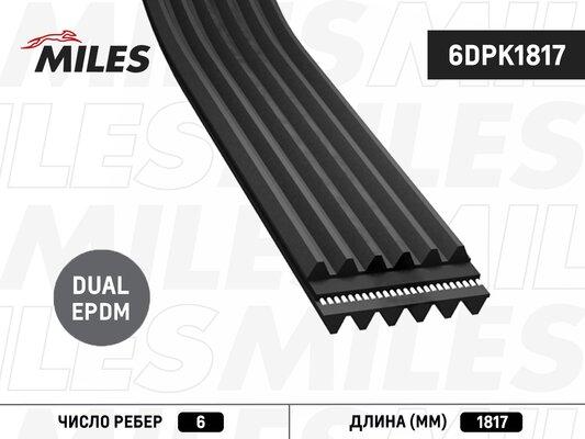 Miles 6DPK1817 - Поліклиновий ремінь autozip.com.ua