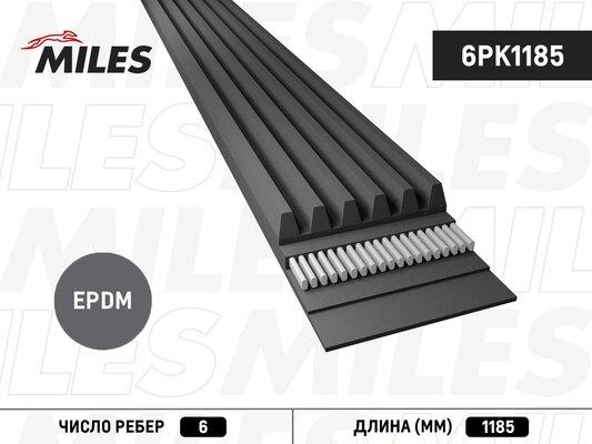 Miles 6PK1185 - Поліклиновий ремінь autozip.com.ua