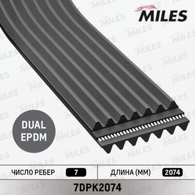 Miles 7DPK2074 - Поліклиновий ремінь autozip.com.ua