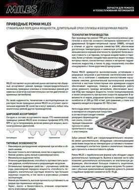 Miles AB26113 - Ремінь ГРМ autozip.com.ua