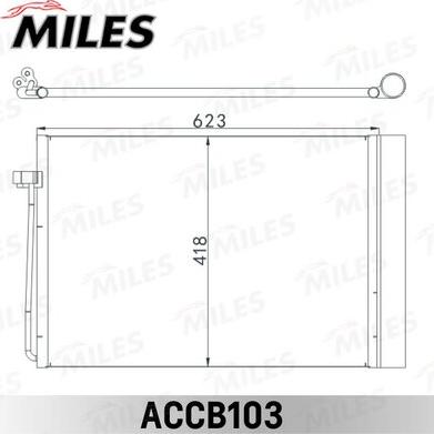 Miles ACCB103 - Конденсатор, кондиціонер autozip.com.ua
