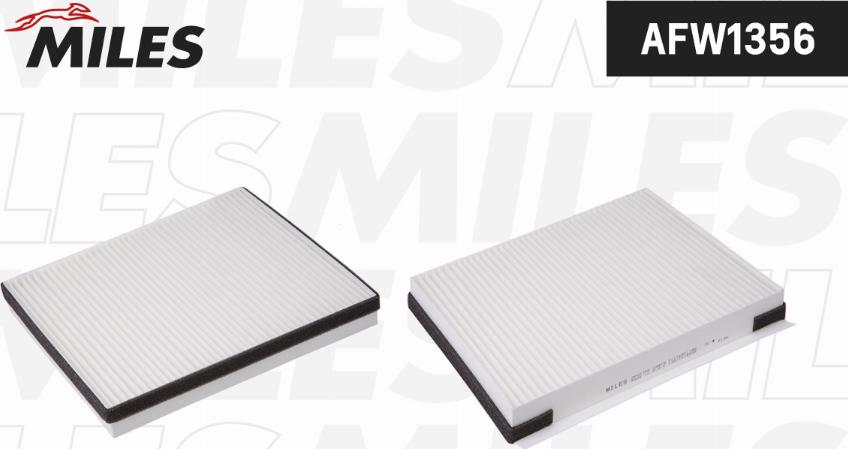 Miles AFW1356 - Фільтр, повітря у внутрішній простір autozip.com.ua