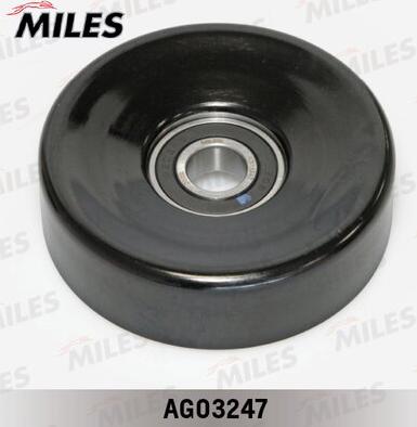 Miles AG03247 - Паразитний / провідний ролик, поліклиновий ремінь autozip.com.ua