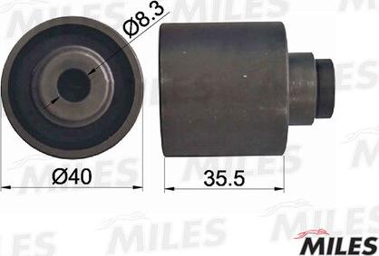 Miles AG02047 - Паразитний / Провідний ролик, зубчастий ремінь autozip.com.ua