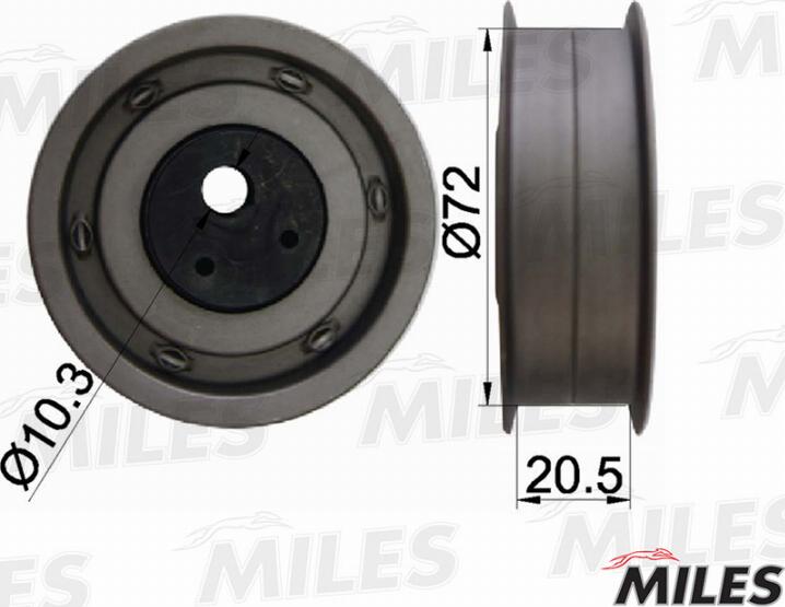 Miles AG02010 - Натяжний ролик, ремінь ГРМ autozip.com.ua
