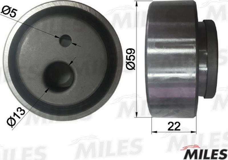 Miles AG02039 - Натяжний ролик, ремінь ГРМ autozip.com.ua